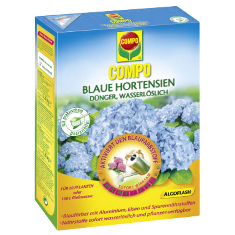 Blaue Hortensien - Dnger Blaue Hortensien
