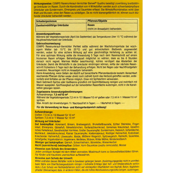Compo Rasenunkraut-Vern. Banvel - Wirksamer Pflanzenschutz | Praskac