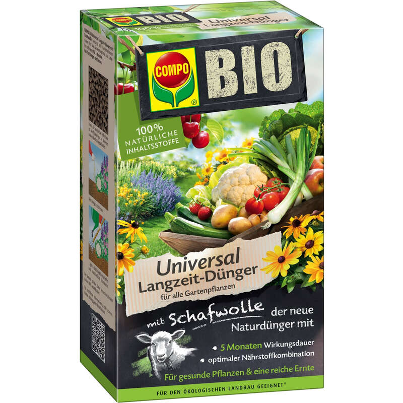 Bio Universal Langzeit-Dnger mit Schafwolle - Bio-Universal Langz.Dnger  Schafwolle